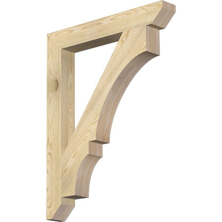 Ekena Millwork Balboa Slat Rough Sawn Bracket, Douglas Fir, 4"W x 30"D x 38"H BKT04X30X38BOA06RDF